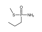 1-[amino(methylsulfanyl)phosphoryl]propane Structure