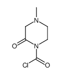 1-Piperazinecarbonyl chloride, 4-methyl-2-oxo- (9CI) structure