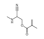 [2-cyano-2-(methylamino)ethyl] 2-methylprop-2-enoate结构式