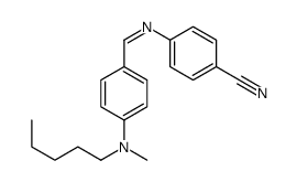 4-[[4-[methyl(pentyl)amino]phenyl]methylideneamino]benzonitrile结构式