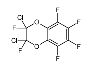 2,3-dichloro-2,3,5,6,7,8-hexafluoro-1,4-benzodioxine结构式
