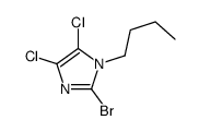2-bromo-1-butyl-4,5-dichloroimidazole结构式