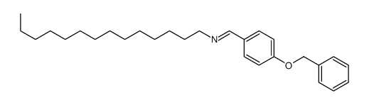 1-(4-phenylmethoxyphenyl)-N-tetradecylmethanimine Structure