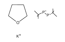1,2-dipotassium-1,2-di-t-butylphosphanediide * 0.5 THF Structure
