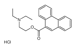 2-(diethylamino)ethyl phenanthrene-9-carboxylate,hydrochloride Structure