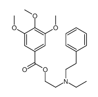 3,4,5-Trimethoxybenzoic acid 2-[ethyl(phenethyl)amino]ethyl ester结构式