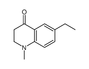 6-ethyl-1-methyl-2,3-dihydroquinolin-4-one结构式