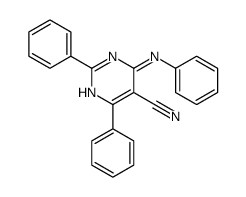 4-anilino-2,6-diphenylpyrimidine-5-carbonitrile结构式