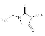 1-Ethyl-3-methyl-2-thioxoimidazolidin-4-one结构式