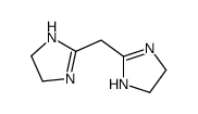 2-(4,5-dihydro-1H-imidazol-2-ylmethyl)-4,5-dihydro-1H-imidazole结构式