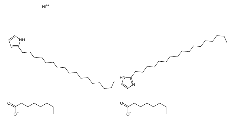 bis(2-heptadecyl-1H-imidazole-N3)bis(octanoato-O)nickel structure