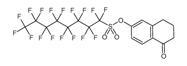 5-oxo-5,6,7,8-tetrahydronaphthalen-2-yl 1,1,2,2,3,3,4,4,5,5,6,6,7,7,8,8,8-heptadecafluorooctane-1-sulfonate结构式