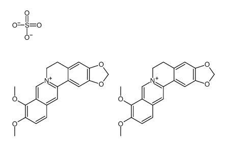 Berberine.sulfate.3H20 structure