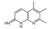 5,6,7-Trimethyl-1,8-naphthyridin-2-amine Structure