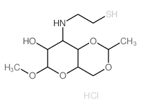 4-methoxy-9-methyl-2-(2-sulfanylethylamino)-5,8,10-trioxabicyclo[4.4.0]decan-3-ol Structure