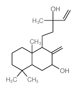 1-Naphthalenepropanol, a-ethenyldecahydro-3-hydroxy-a,5,5,8a-tetramethyl-2-methylene- Structure