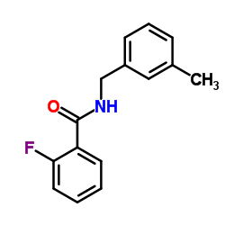 2-Fluoro-N-(3-methylbenzyl)benzamide Structure