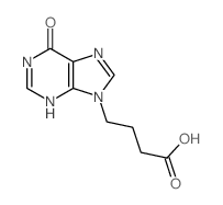 4-(6-oxo-3H-purin-9-yl)butanoic acid Structure