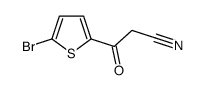 3-(5-bromothiophen-2-yl)-3-oxopropanenitrile structure