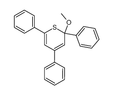 2-Methoxy-2,4,6-triphenyl-2H-thiopyran结构式