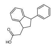 1-Indanacetic acid, 3-phenyl-结构式
