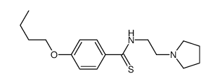 4-Butoxy-N-[2-(1-pyrrolidinyl)ethyl]benzothioamide结构式