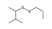 2-methyl-3-(propyldisulfanyl)butane Structure
