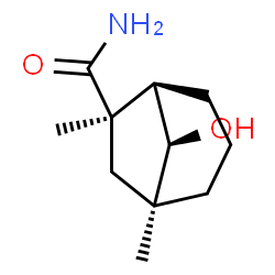 Bicyclo[3.2.1]octane-6-carboxamide, 8-hydroxy-1,6-dimethyl-, (1R,5S,6S,8S)-rel- (9CI) Structure