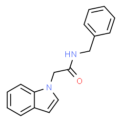 N-Benzyl-2-(1H-indol-1-yl)acetamide结构式