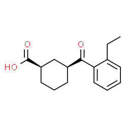 CIS-3-(2-ETHYLBENZOYL)CYCLOHEXANE-1-CARBOXYLIC ACID picture