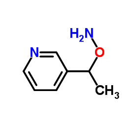 Pyridine, 3-[1-(aminooxy)ethyl]- (9CI) Structure