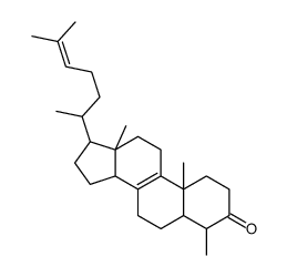 4,10,13-trimethyl-17-(6-methylhept-5-en-2-yl)-1,2,4,5,6,7,11,12,14,15,16,17-dodecahydrocyclopenta[a]phenanthren-3-one structure