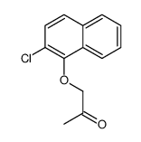 1-(2-Chloro-1-naphtyloxy)-2-propanone Structure