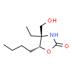 2-Oxazolidinone,5-butyl-4-ethyl-4-(hydroxymethyl)-,(4R,5R)-rel-(9CI) Structure