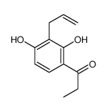 1-(2,4-dihydroxy-3-prop-2-enylphenyl)propan-1-one结构式