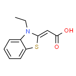 Acetic acid, (3-ethyl-2(3H)-benzothiazolylidene)- (9CI)结构式