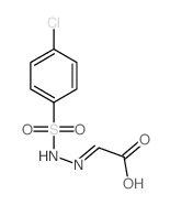 2-[(4-chlorophenyl)sulfonylhydrazinylidene]acetic acid Structure