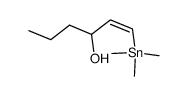 (Z)-1-(trimethylstannyl)hex-1-en-3-ol Structure