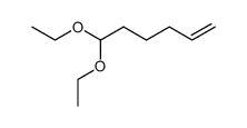 6,6-diethoxy-hex-1-ene结构式