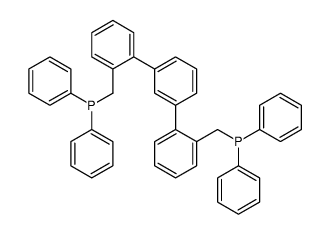 [2-[3-[2-(diphenylphosphanylmethyl)phenyl]phenyl]phenyl]methyl-diphenylphosphane Structure