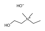 ethyl-(2-hydroxy-ethyl)-dimethyl-ammonium; hydroxide Structure