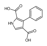 3-phenyl-1H-pyrrole-2,4-dicarboxylic acid Structure