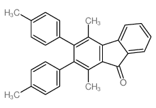 9H-Fluoren-9-one,1,4-dimethyl-2,3-bis(4-methylphenyl)-结构式