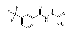 2-(3-(trifluoromethyl)benzoyl)hydrazinecarbothioamide structure