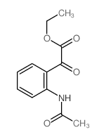 ethyl 2-(2-acetamidophenyl)-2-oxo-acetate结构式