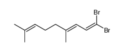 1,1-Dibrom-4,8-dimethyl-1,3,7-nonatrien结构式