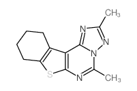 2,5-dimethyl-8,9,10,11-tetrahydro[1]benzothieno[3,2-e][1,2,4]triazolo[1,5-c]pyrimidine结构式