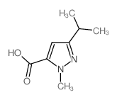 3-Isopropyl-1-methyl-1H-pyrazole-5-carboxylic acid Structure