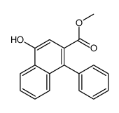 methyl 4-hydroxy-1-phenylnaphthalene-2-carboxylate结构式