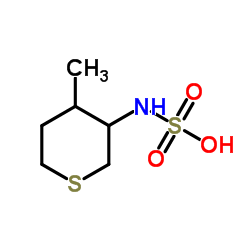 Sulfamic acid, (tetrahydro-4-methyl-2H-thiopyran-3-yl)- (9CI) structure